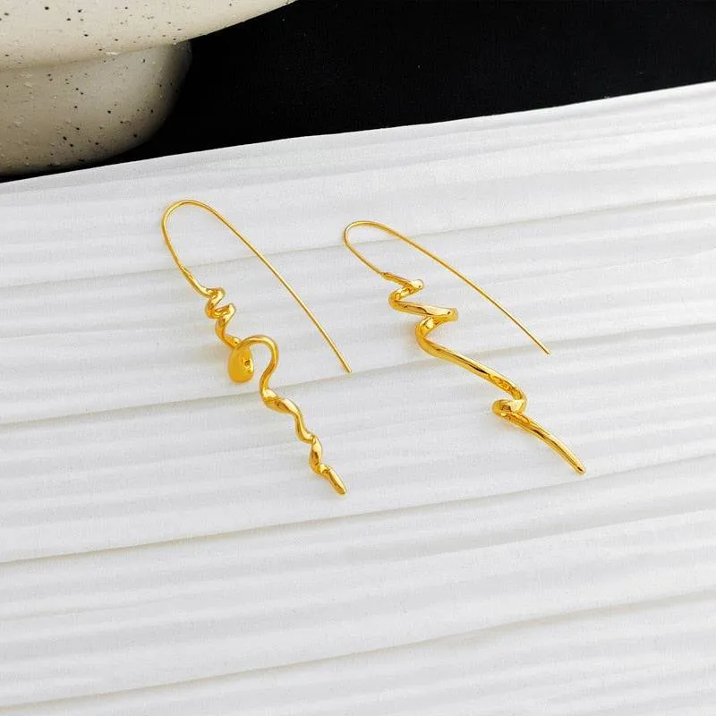 Serenity Threader Earrings Gold and Silver