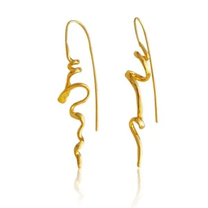 Serenity Threader Earrings Gold and Silver
