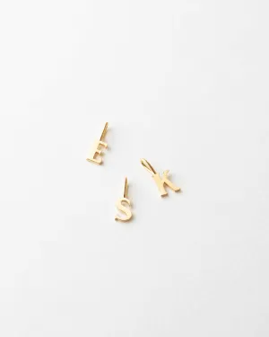 Serif Initial Pendant