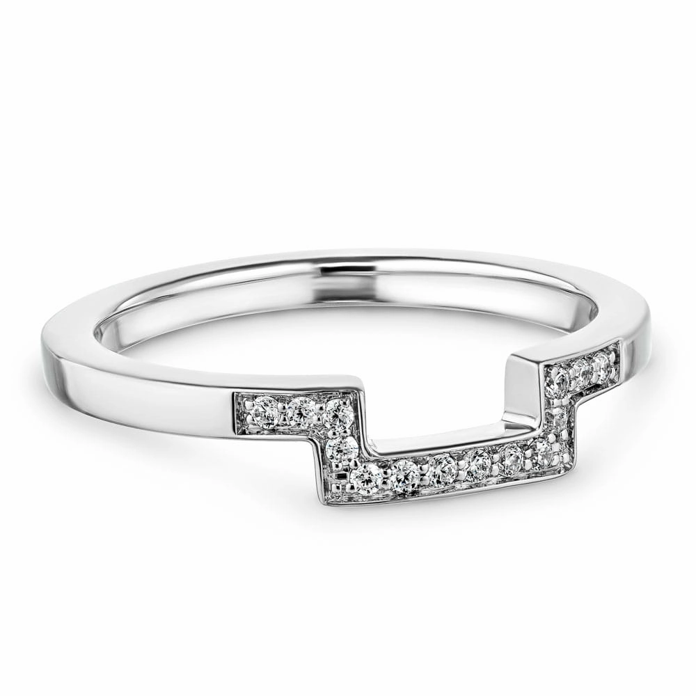 Wonderful Design Waterproof Seal Amayah 1/8 ctw Round Lab Grown Diamond Channel Set Curved Band