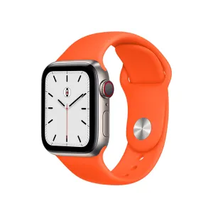 Silicone Sports Bands Compatible With Apple Watch Band for 42MM 44MM 45MM L/XL-Orange