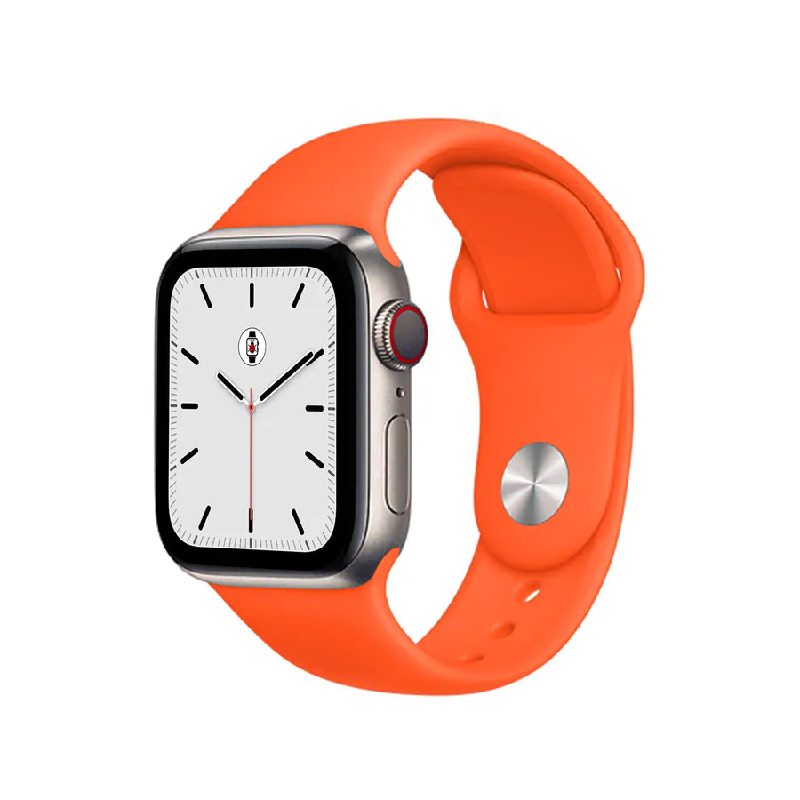 Silicone Sports Bands Compatible With Apple Watch Band for 42MM 44MM 45MM L/XL-Orange