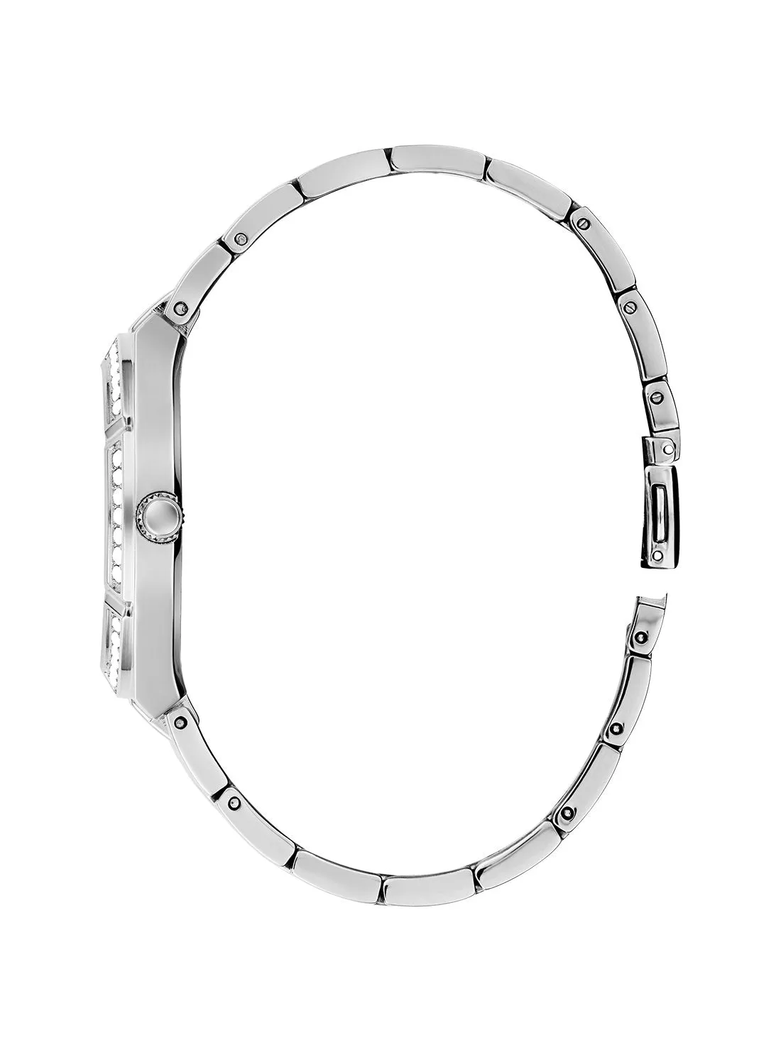 Silver Cosmo Aqua Crystal Watch