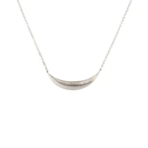 Silver Diamond Wisp Necklace