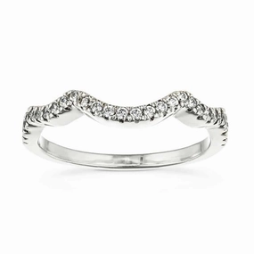 Classic Charm Brianna 1/5 ctw Round Lab Grown Diamond Scalloped Curved Band