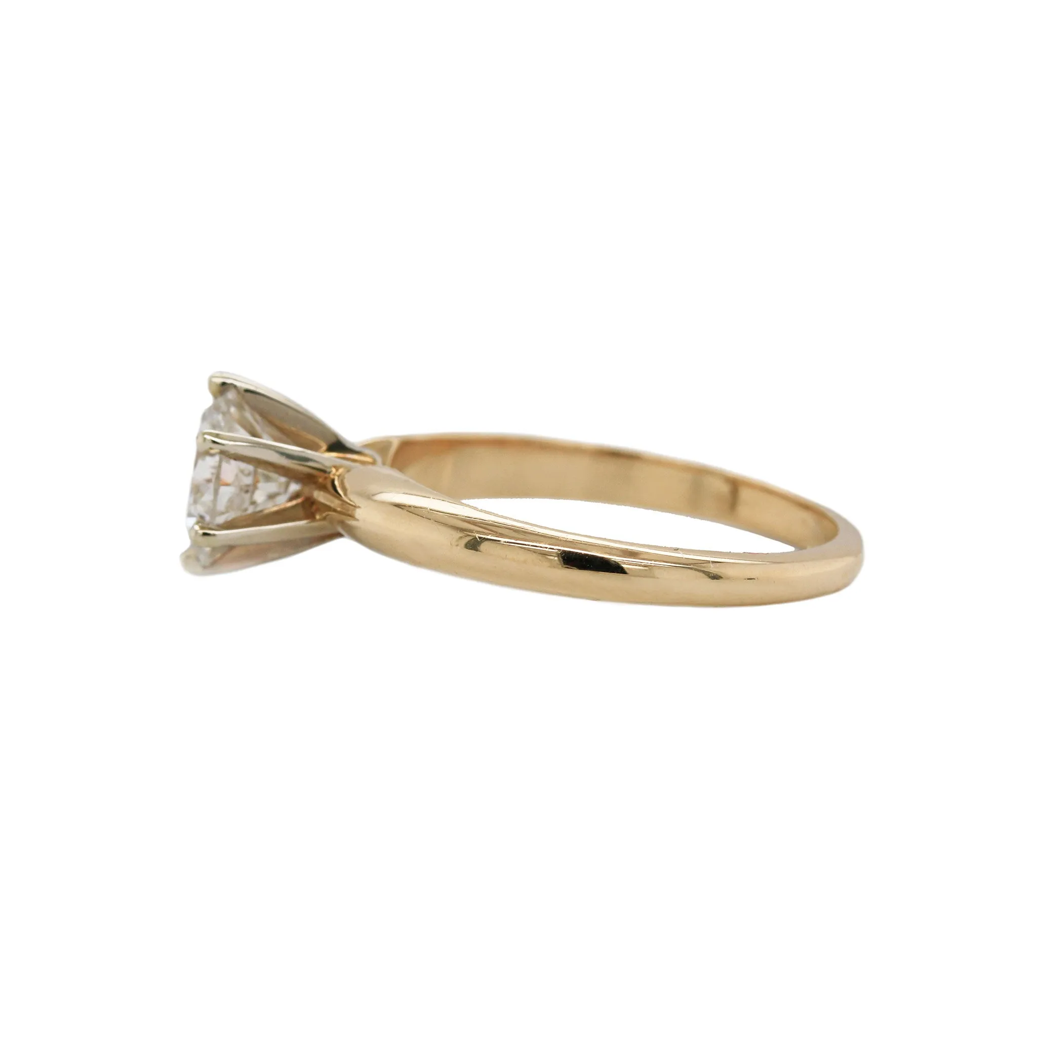Six Prong Round Brilliant Diamond Ring