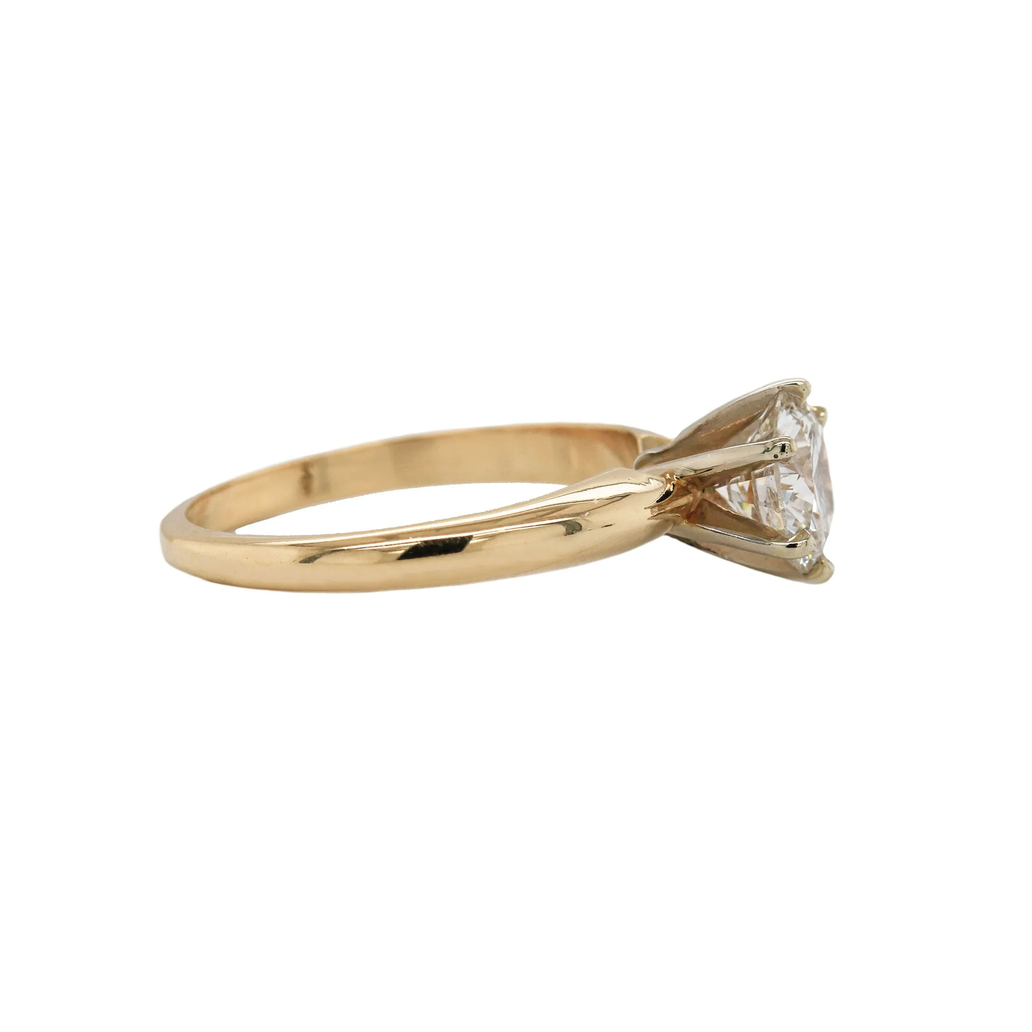 Six Prong Round Brilliant Diamond Ring