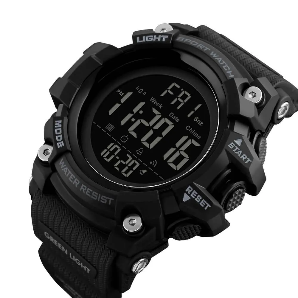 Skmei 1384 Original Digital Waterproof Sports Watch For Men Black