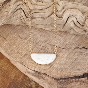 Romantic Gift Spring Present Semi Precious Dainty Necklace - Pink Green White