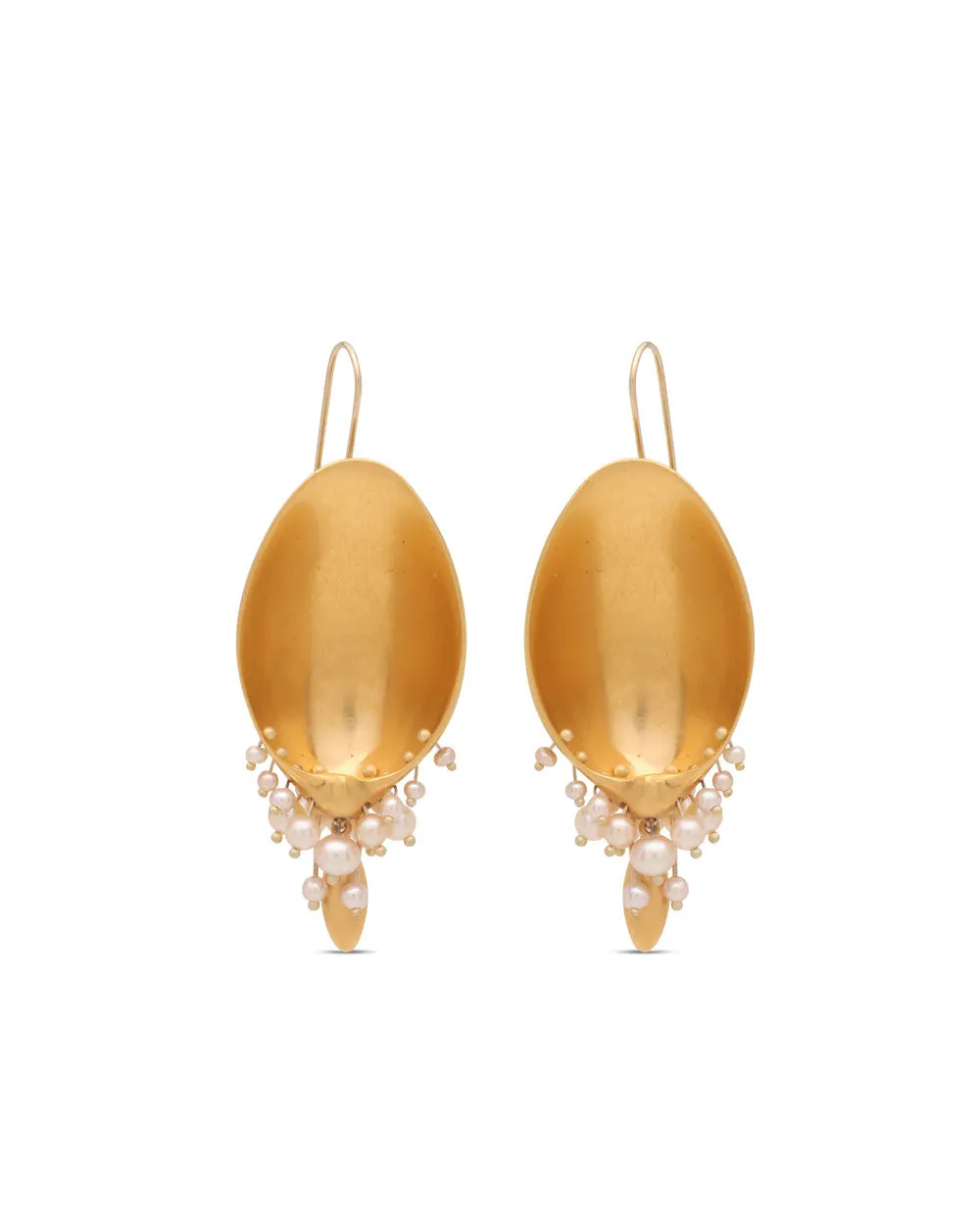 Slipper Shell Pearl Earrings