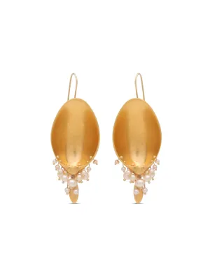 Slipper Shell Pearl Earrings