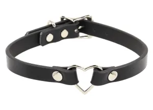 Small Heart Ring Choker