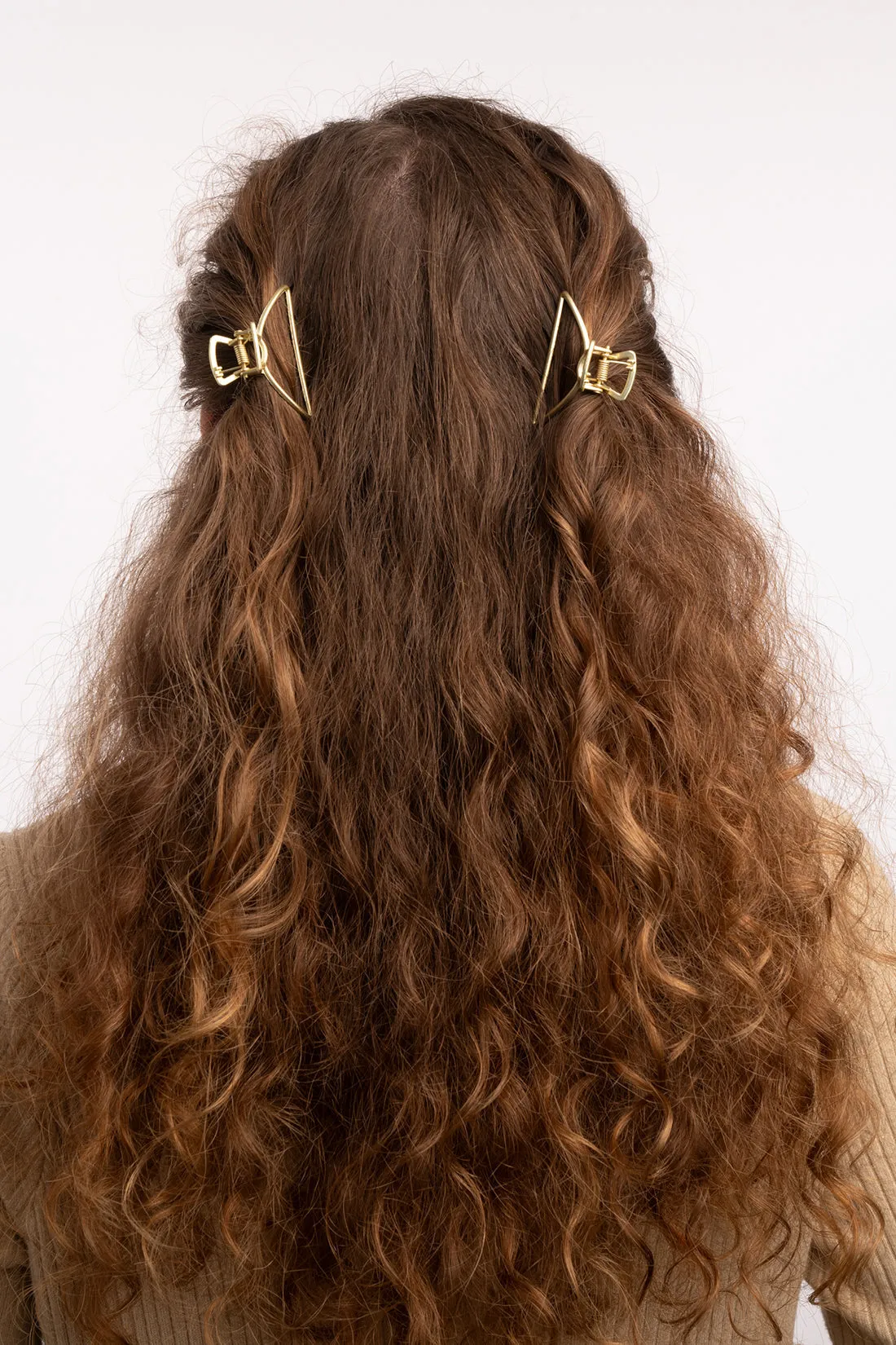 Small Mighty Moon Hair Claw Clip Set - Matte Black