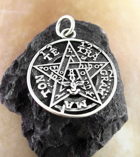 Small Cut-Out Tetragrammaton Symbol Pendant Best Style