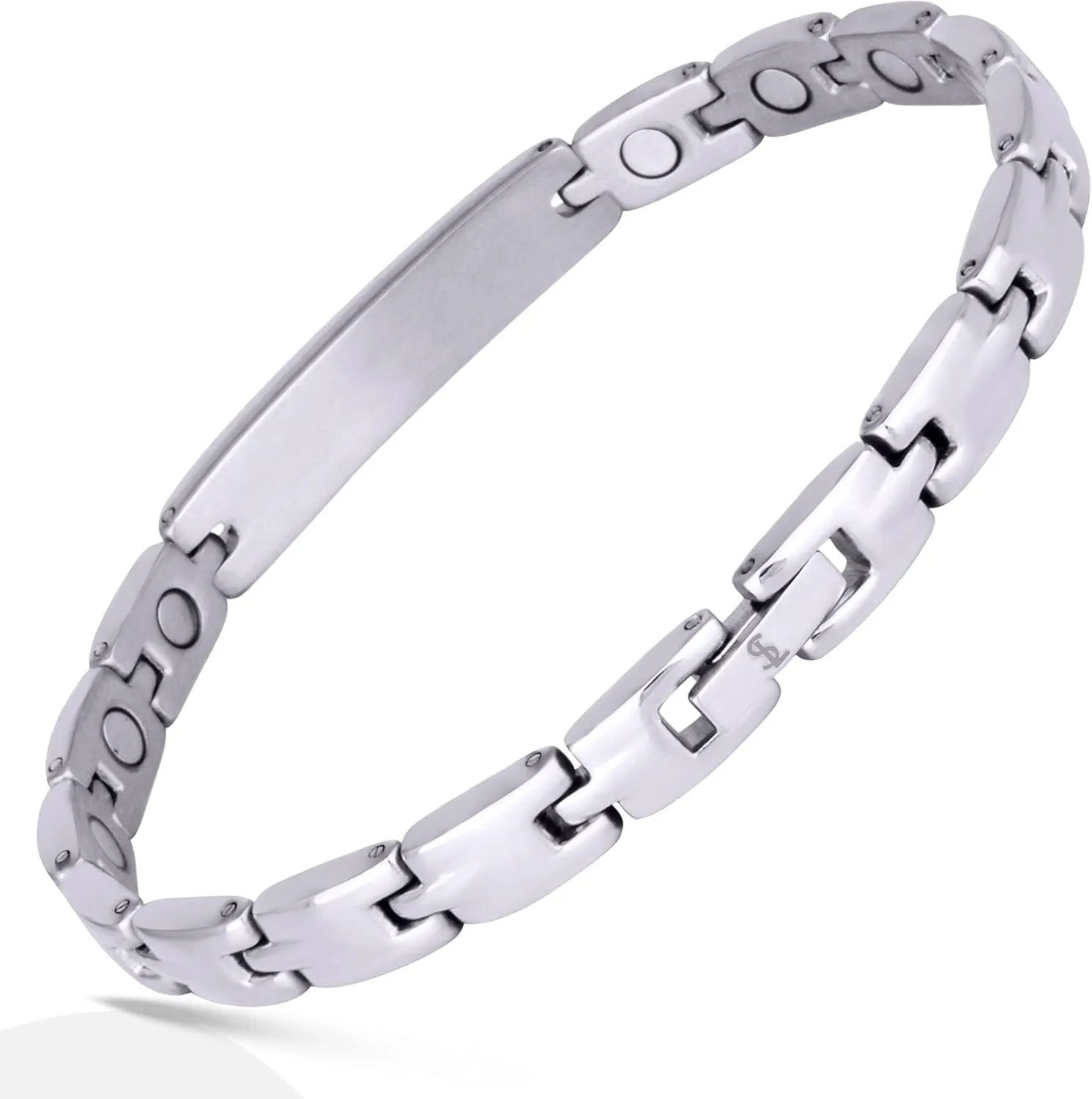 Smarter LifeStyle Sparkling Titanium Magnetic Bracelet for Women - Adjustable Bracelet Length with Sizing Tool for Perfect Fit, Womens Magnetic Bracelet