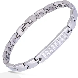 Smarter LifeStyle Sparkling Titanium Magnetic Bracelet for Women - Adjustable Bracelet Length with Sizing Tool for Perfect Fit, Womens Magnetic Bracelet