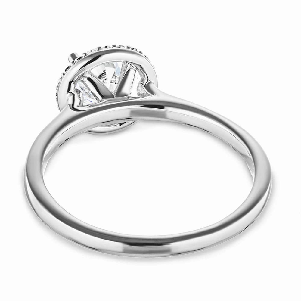 Ava Lab Grown Diamond Stackable Halo Engagement Ring Bold Sign Eternal Accessory