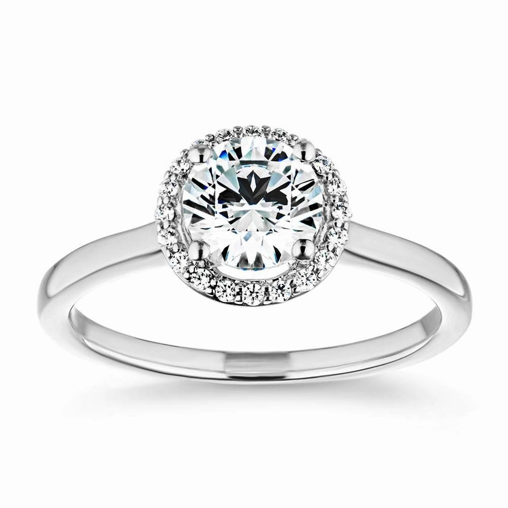 Ava Lab Grown Diamond Stackable Halo Engagement Ring Beautiful Keepsake Refined Style