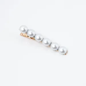 Snow White Pearl Hair Clip