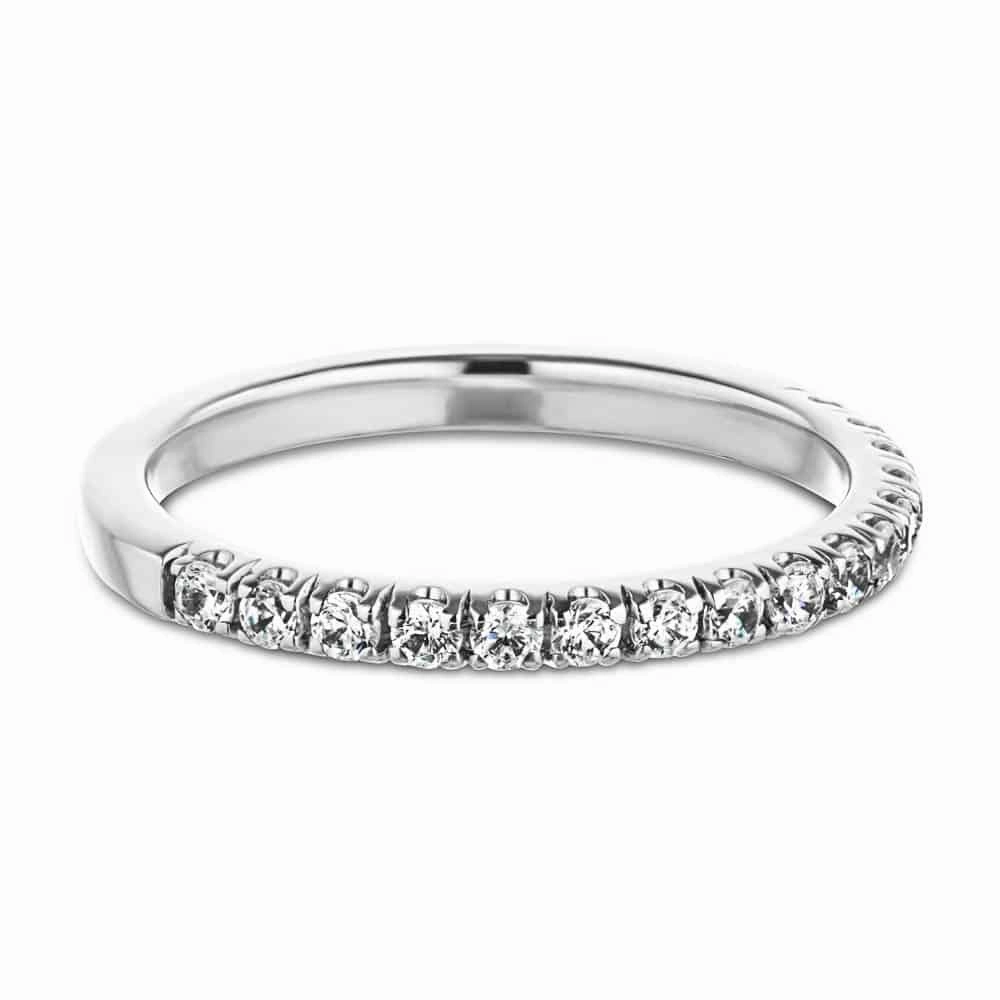 Simple Craft Resilient Design Sofia 1/3 ctw Round Lab Grown Diamond Pave Wedding Band