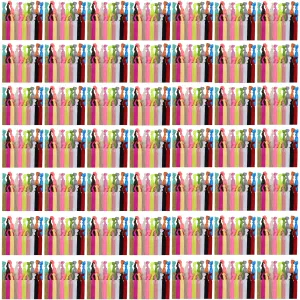 Solid Ribbon Hair Ties - 1000 Pack
