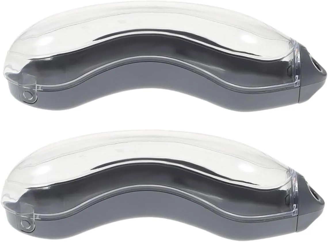 Sosoport 2Pcs Durable Transparent Storage Box for Goggles and Sunglasses Portable Eyewear Holder for Travel and Outdoor Activities Design for All Styles