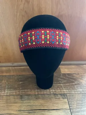 Souldier Headband - 2" Monterey Red on Black HBC1222BK