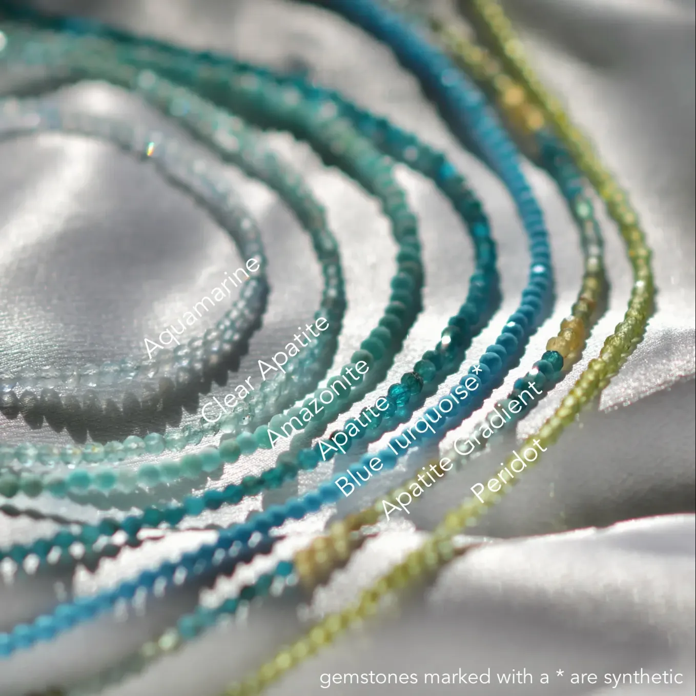 Sparkly Gemstone & Metal Necklace