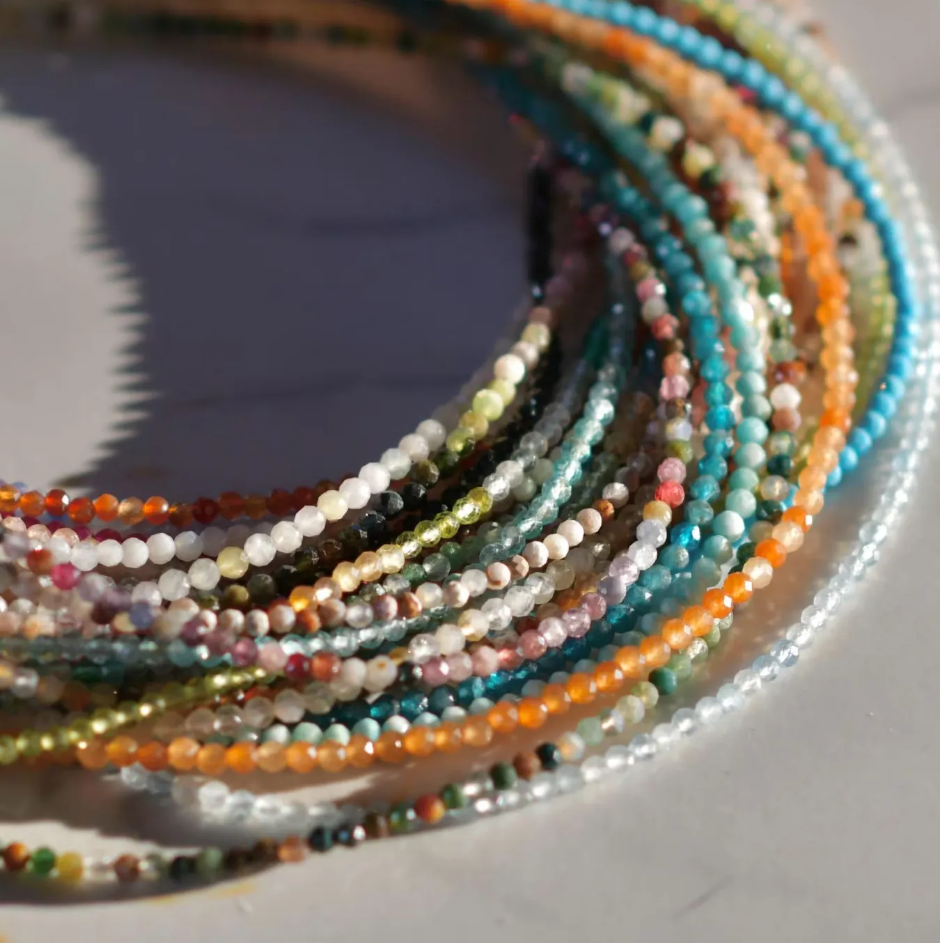 Sparkly Gemstone & Metal Necklace