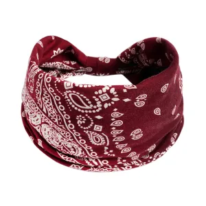 Sports Headband Elastic Headwear Girls Knotted Headband Headwear Elastic Wicking Wide Running Hair Band Non Slip Headbands