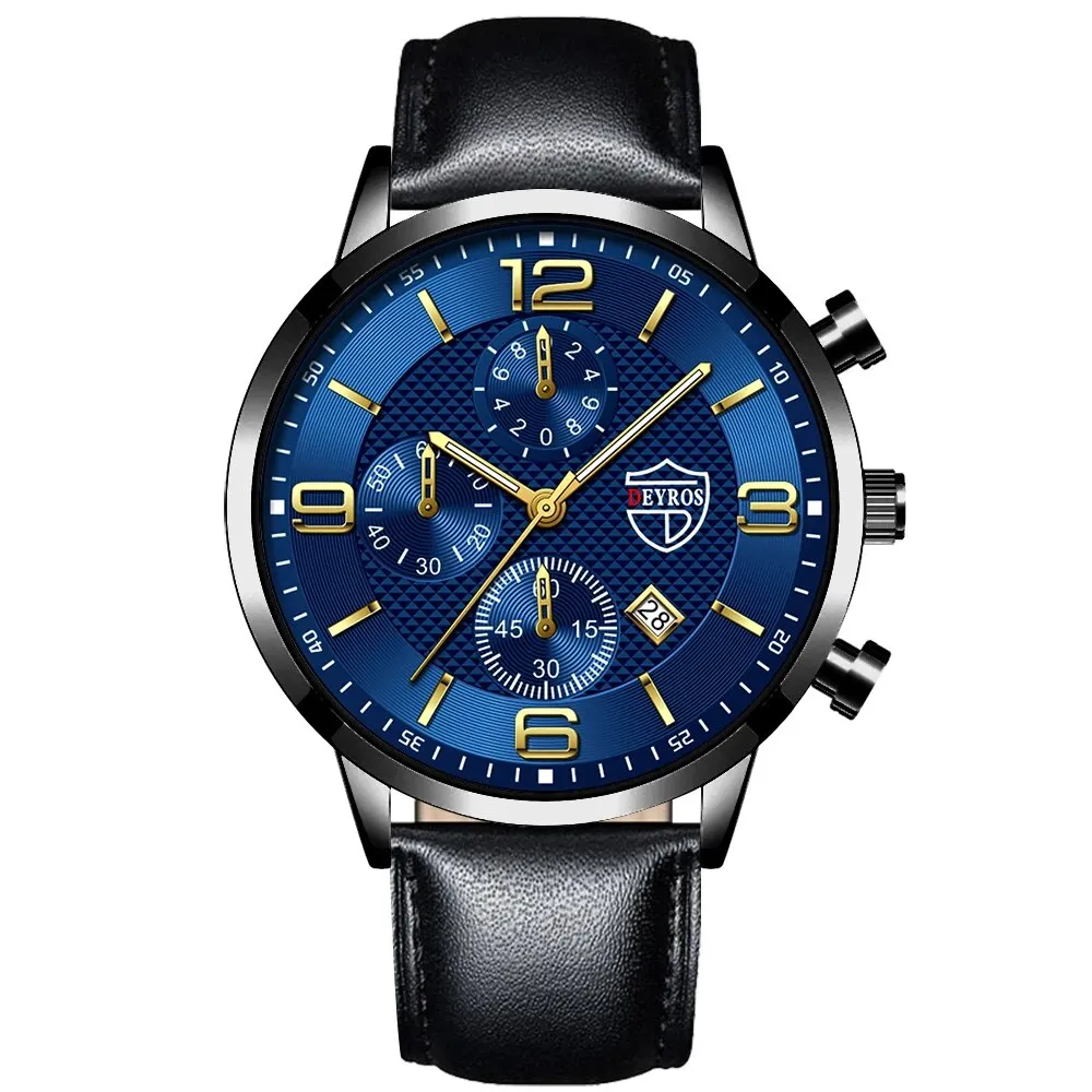 Stainless Steel Sports Calendar Watch