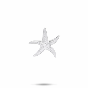 Starfish Pendant in Sterling Silver with Cubic Zirconia- 18mm Lifestyle Match Modern Attire