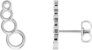 Sterling Silver Geometric Ear Climbers Geometric Ear Climbers