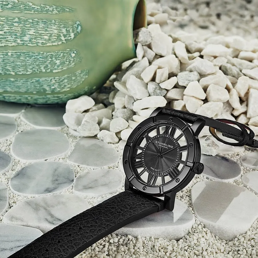 Stuhrling Original Symphony Quartz Black Dial Men's Watch M13613