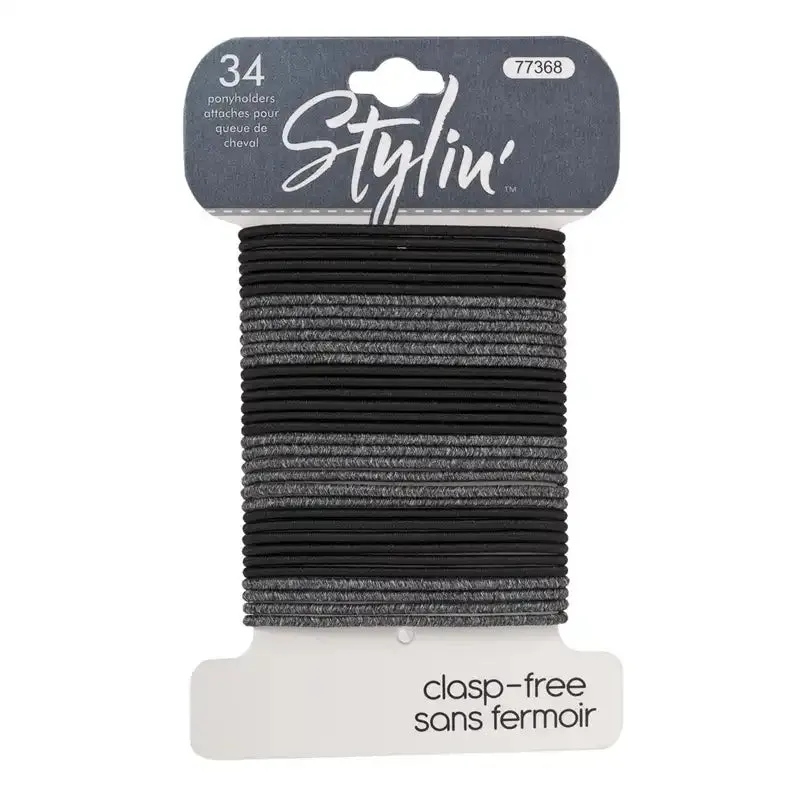 Stylin' clasp-free Ponyholders 34pk