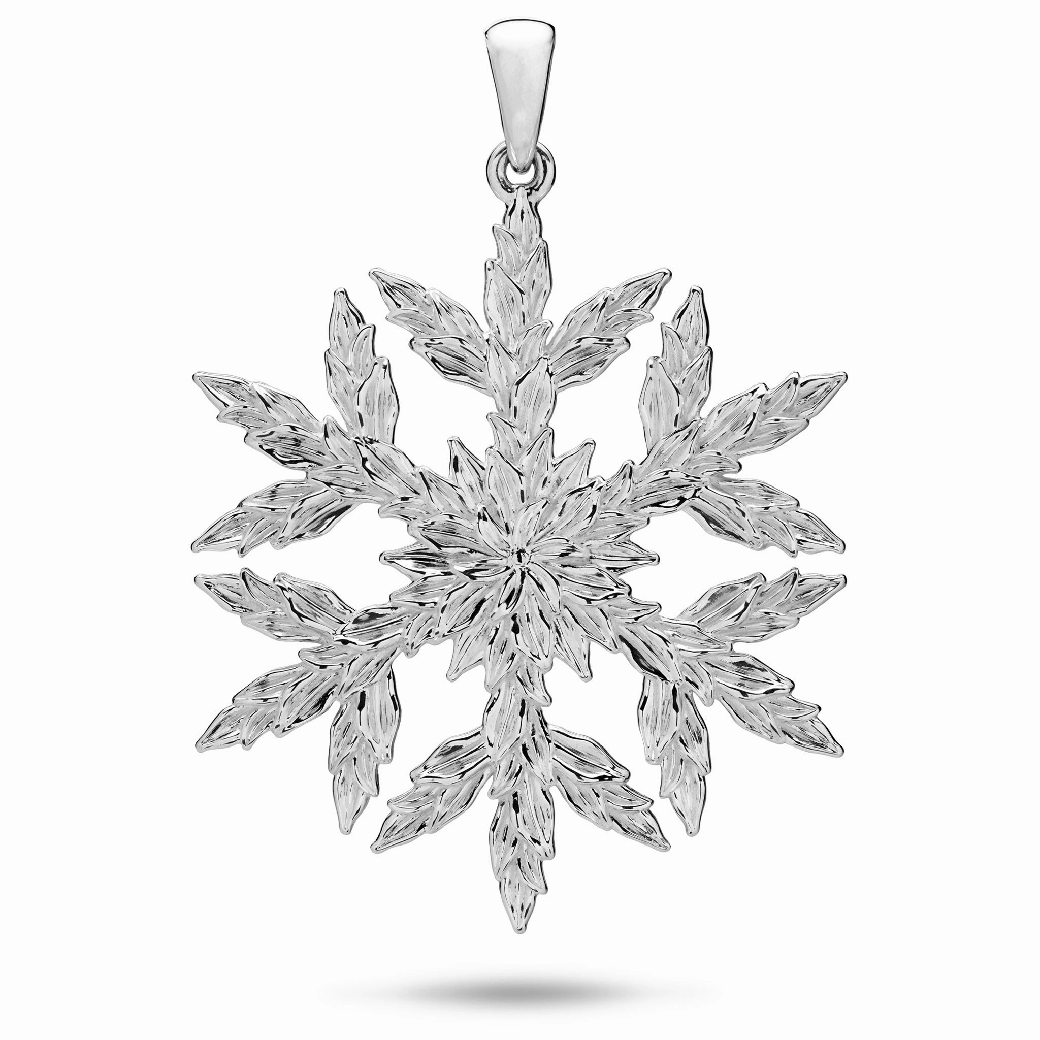 2025 Limited Edition Maile Hawaiian Snowflake Ornament in Sterling Silver - 42mm Chic Touch