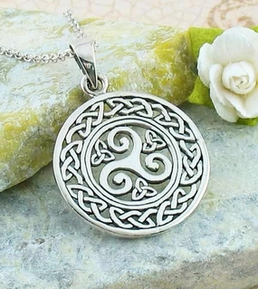 Celtic Triskele Triple Spiral Pendant Timeless Accessory