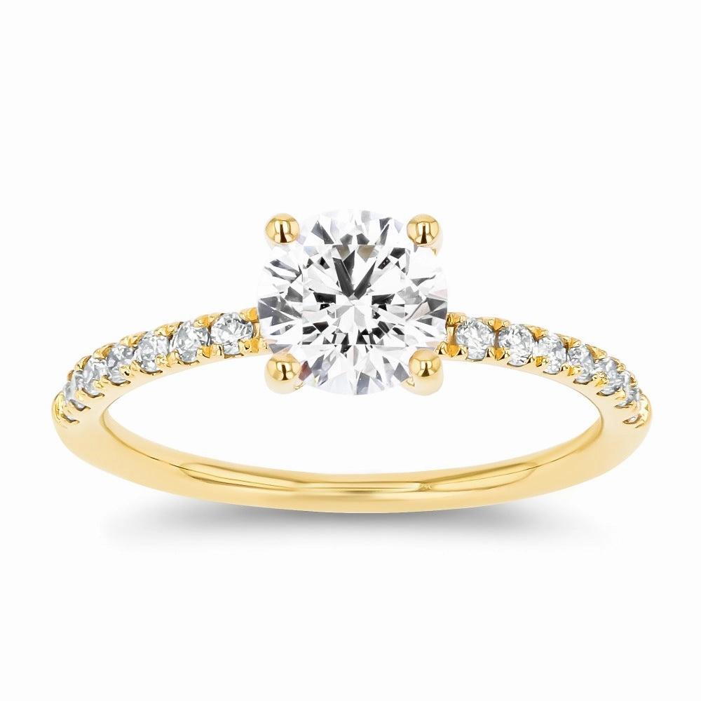 Zelda Lab Grown Diamond Classic Hidden Halo Engagement Ring Refined Finish Meaningful Item