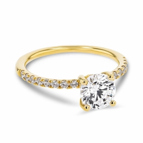 Fantastic Object Zelda Lab Grown Diamond Classic Hidden Halo Engagement Ring