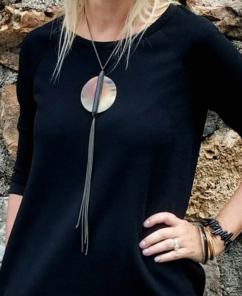 Sundial Tassel Statement Necklace, Haiti