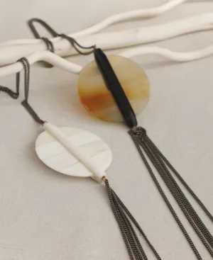 Sundial Tassel Statement Necklace, Haiti