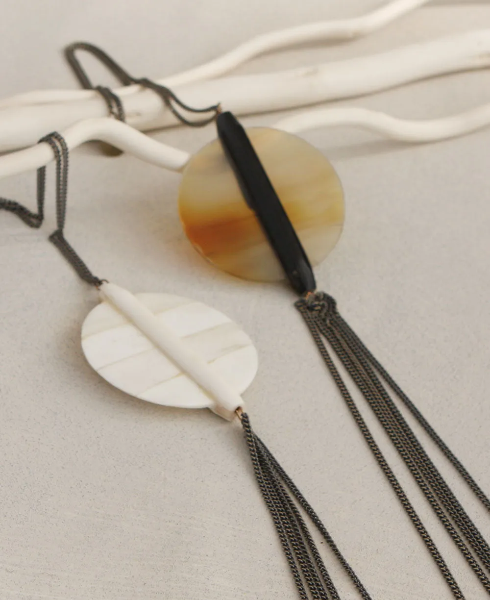 Sundial Tassel Statement Necklace, Haiti