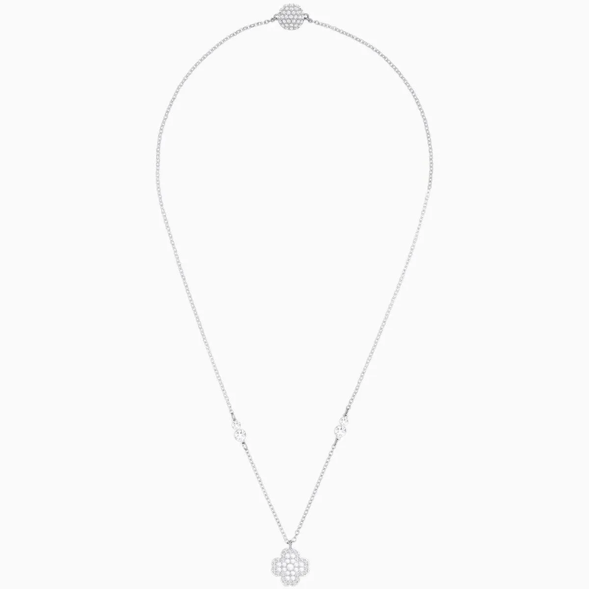 Swarovski Women's Jewelry Set - Deary Pearl Rhodium Plated | 5428665