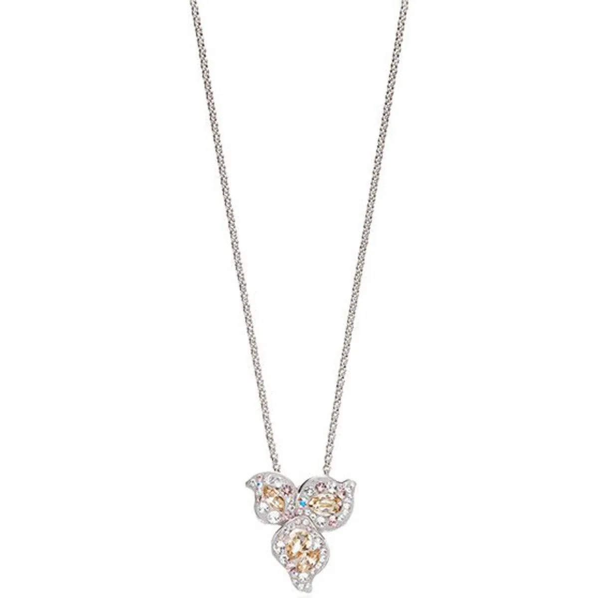 Swarovski Women's Pendant Necklace - Graceful Bloom Palladium Plated | 5455660