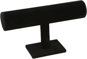 T-Type Bracelet Watch Jewelry Display Stand Headband Hairpin Headdress Organizer Storage Holder Jewelry Storage, as the pic show, Black Velvet
