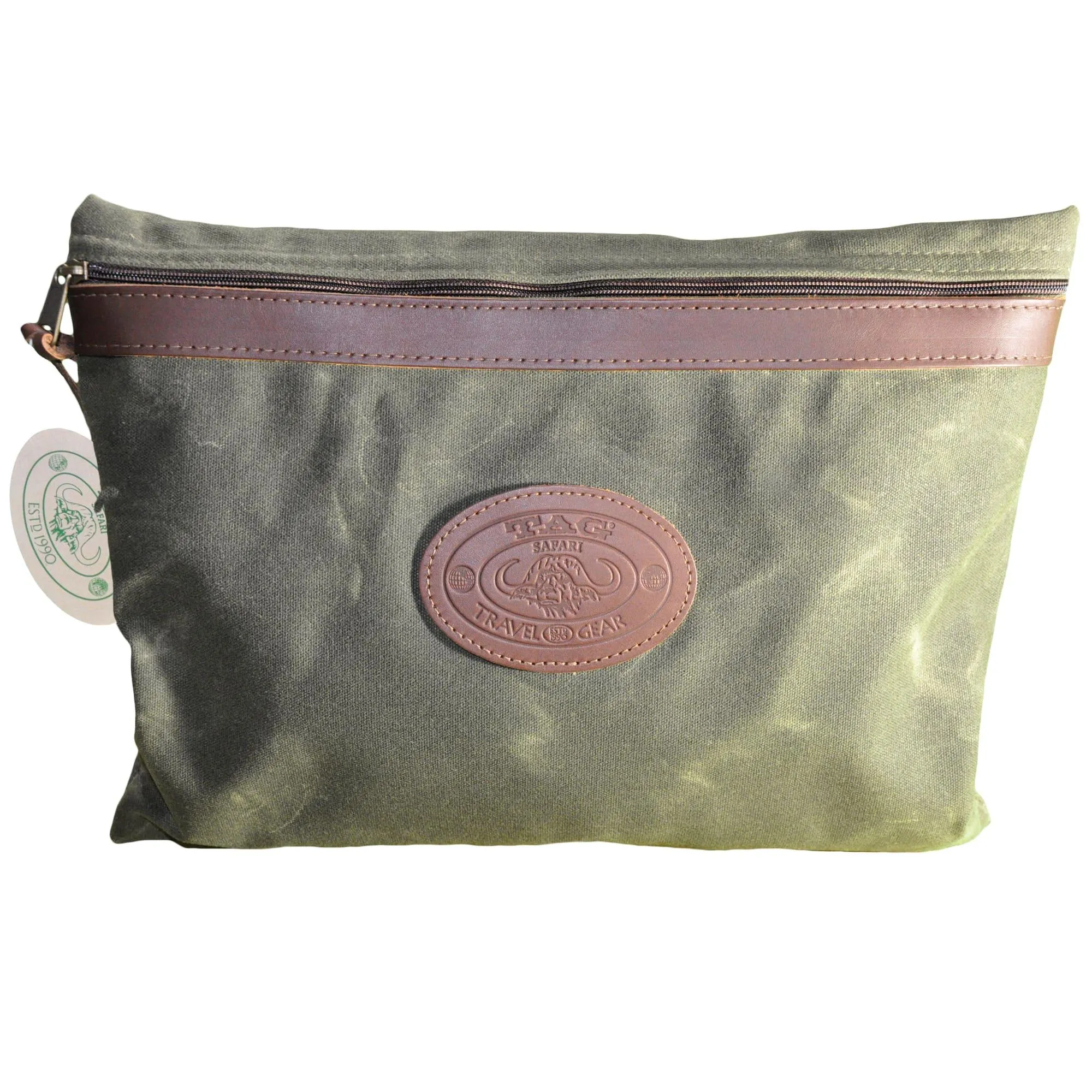 Tag Safari Portfolio - Waxed Canvas - Field Tan