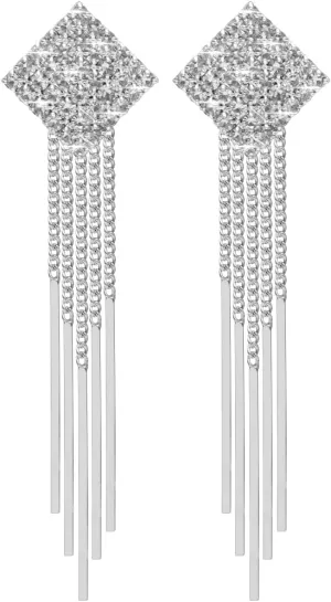 Tassel Dangle Drop Earrings for Women Fashion Long Thread Geometric Earrings