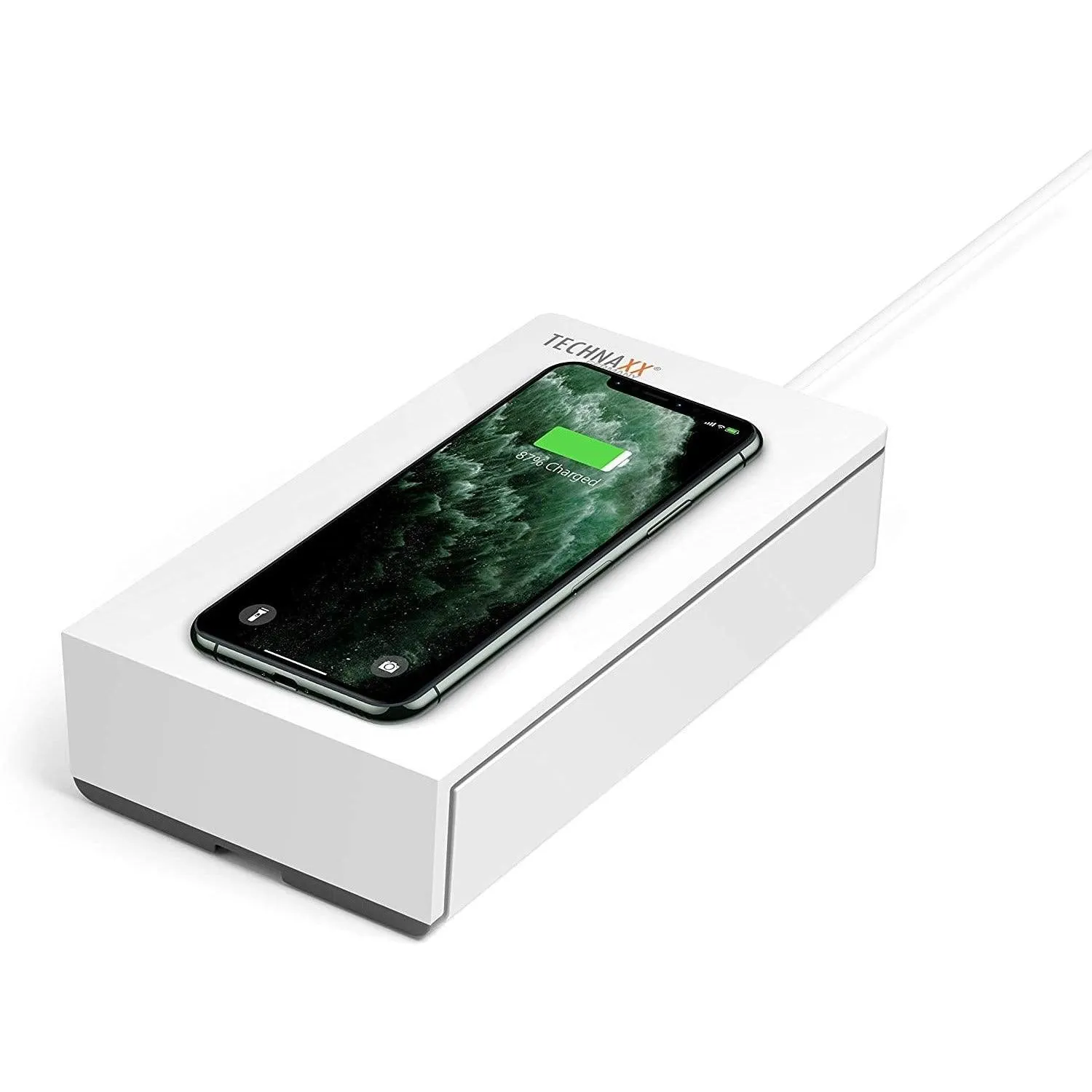 Technaxx UV Anti-Virus Disinfection Wireless Charging Box - White | TX-148