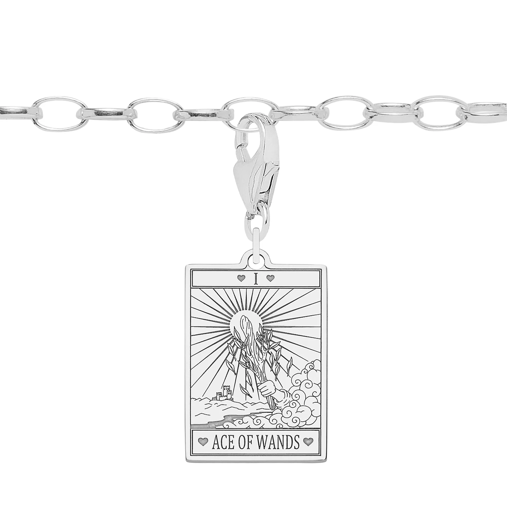 The Ace of Wands Tarot Starter Charm Bracelet