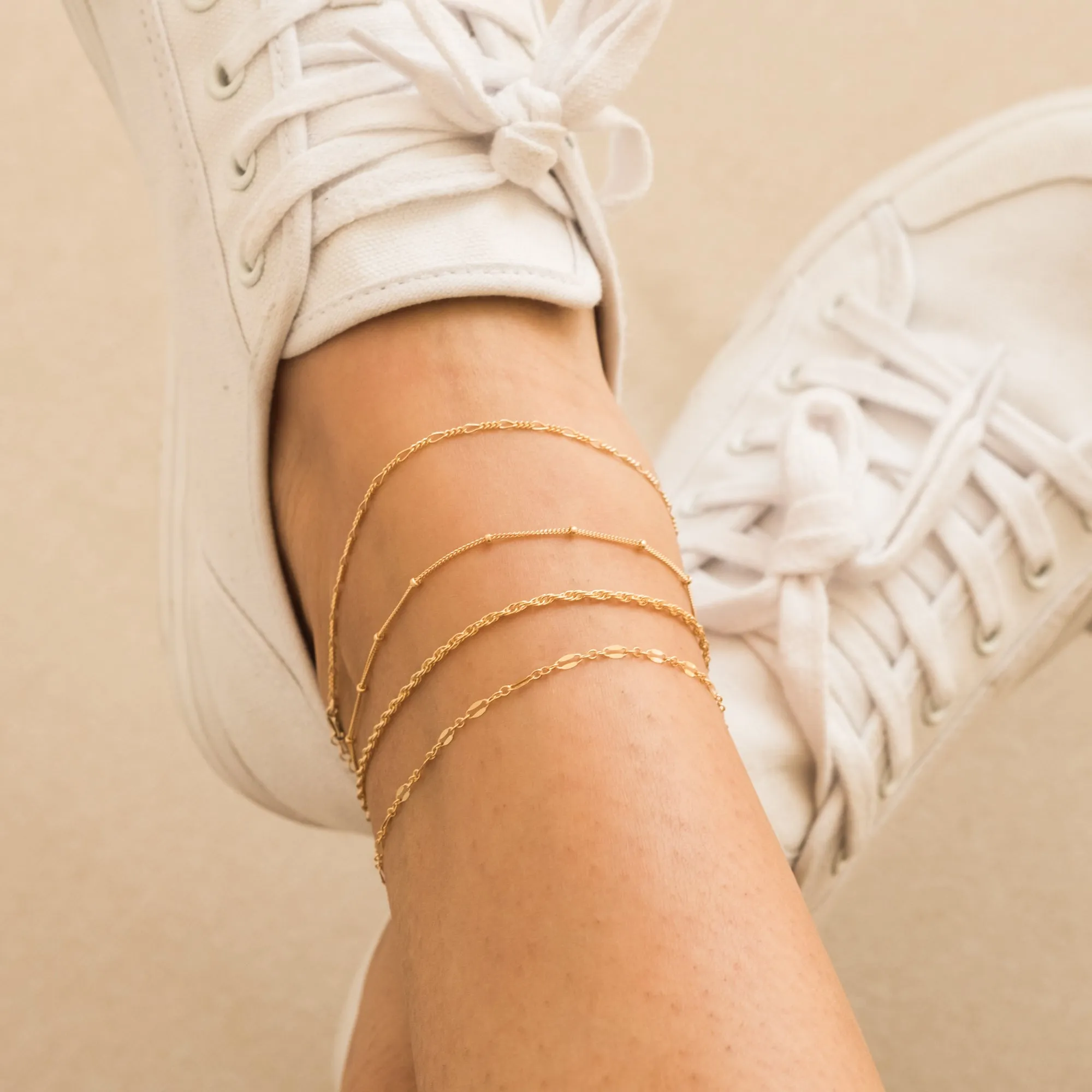 Thin Figaro Anklet